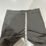 ZARA Black & White Gingham Print High Rise Ankle Pants Size S Photo 10