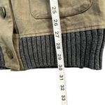 Princess Vera Wang Sweater Jacket Womens M Olive Gray Button Up Pockets Military Green Size M Photo 8