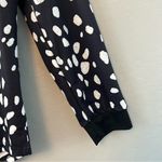 Boutique ⭐️ Talia long sleeve black top with white polka dots size large NEW Photo 7