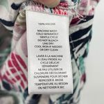 Beach lunch lounge Womens Tropical Print Blouse Top Multicolor Sleeveless Size X Green Photo 4