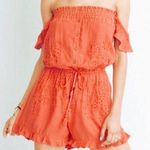 American Eagle  Eyelet Off the Shoulder Romper Photo 0