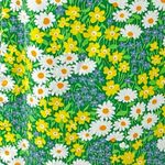 Vintage 70s Handmade Groovy Floral Reversible Wrap Skirt XS Small Flower Child Green Photo 8