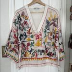 ZARA  Fish and Elephant embroidered boxy top Photo 1