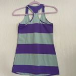 Lululemon athletica Purple and Green Striped Tank Top Photo 2