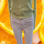 Griffen 100% Cashmere Light Green Cable Knit Sweater Size Small Photo 0