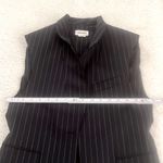 Zadig & Voltaire VEX Striped 'Fever' Waistcoat Black Pinstripe Size S Photo 3
