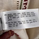 ZARA Linen Blend Embroidered Midi Dress Beige Sleeveless Boho Casual Size S Photo 6