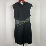 Silence + Noise  Black Dress With Mesh‎ Cut Outs Photo 3