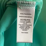 EXPRESS Women's The Portofino Shirt Sea Foam Green Chiffon Hi-Low Button-Up Photo 6