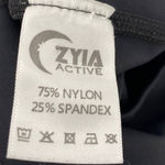 Zyia  Black Highrise Athletic Leggings High Rise Full Length Womens 6 8 Photo 5