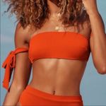 Monday Swimwear Bikini SET Santorini Top Red Rib & Riviera Bottom Retired HTF Photo 10