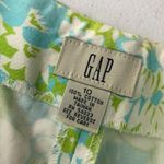 Gap Womens Vintage Pants Cropped High Waist Floral Blue Green Tapered Size 10 Photo 2