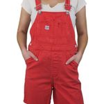 Vintage 90s Union Bay Red Overall Shorts Photo 0