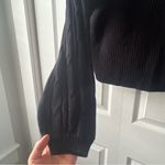 Free People  When It Rains V Neck Sweater Black Size XS Photo 3