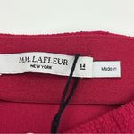 MM.LaFleur  The Dorchester 1.0 Staccato Hibiscus Pink Skirt Women 14 Zipper NEW Photo 1