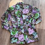 ASOS  twill vintage‎ floral long sleeve utility romper Photo 6