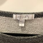 Delia's Retro 89 Sweatshirt Gray Animal Print Lightweight Music Photo 7