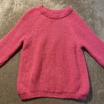 ZARA  Knit Sweater Womens Medium Hot Pink Acrylic Shirt Modest Relaxed Comfort Photo 0