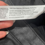 Eileen Fisher  Black Waxed Faux Leather Organic Cotton Blend Pants size 8 Photo 9