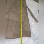 Vintage Gino Rossi for Wilson ultra suede long trench coat tan jacket tie waist Size M Photo 5