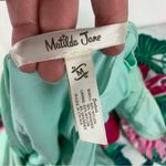 Matilda Jane womens medium Pink Green One Piece Swimsuit Ruffle tropical Photo 3