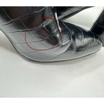 Steve Madden Black Ankle Boots Size 6.5 m women's Tolerate Crocodile Photo 5