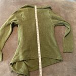 Women’s Casual Green Knitted Sweater Wrap Around Design with Tassels Size S NWOT Green Photo 10