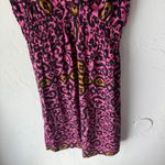 Hale Bob Los Angeles Silk Pink Black Gold Geometric Print Dress - Size M Boho Photo 5