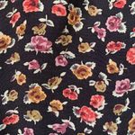 Vintage Rampage Dress Black Dark Floral Detail Sweetheart Neck Puff Sleeve Mini Size XS Photo 8