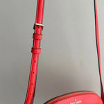 Kate Spade Peyton Dome Crossbody Bag, Medium Saffiano Leather Bag, Gazpacho Red Photo 3