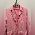 DL1961  Pink‎ Linen Blazer Size M Photo 4