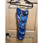 Women's Juniors Size 2 Princess Poly Penney Mini Dress, Small, Blue Marble Photo 6