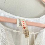 Anthropologie RAGA Rachell Flutter Sleeve Midi Dress White Size Medium Cottagecore Boho Fairy Photo 5