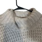 EXPRESS Gray Long Batwing Sleeve Cowl Neck Loose Knit Sweater Women Sz M Photo 2