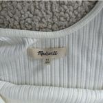 Madewell $110 Drop Waist Tank Midi Dress Lighthouse White Size XS NQ613 Photo 6