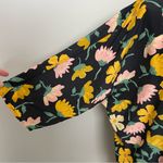 LuLaRoe Kimono Cardigan Floral Bold Lightweight Blue Pink Mustard Yellow Green Photo 9
