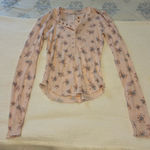 Free People Women’s  Long Sleeve Top waffle knit Photo 0