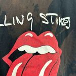 The Rolling Stones  Custom Bleach Splatter Short Sleeve Shirt Size Medium Photo 4
