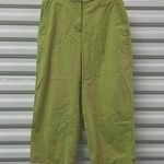 Talbots Pants Women Size 6 Green High Rise Crop Fall Casual Stretch Pockets Photo 0