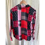 Victoria's Secret Flannel Patchwork Holiday 2018 Button Down Sleep Shirt S Photo 2
