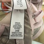 Victoria's Secret  34B Pink Dream Angel Lined Demi Lace Fringe Lingerie Bra Maroon Photo 3