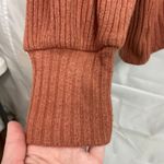 Madewell women's rustic orange soft knit balloon sleeve stretch sweater medium Photo 1