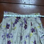 Sag Harbor Floral Midi Skirt in Purple and Yellow Size 28 Photo 4