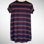 Garage T-Shirt Dress Striped Navy Red Mini Sporty Photo 3