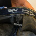 Mossimo Supply Co . Dark Wash Mid Rise Distressed Skinny Jeans Photo 2