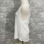 SoulCycle  White Muscle Tee with Gold and Black Graphics Photo 1