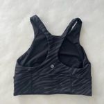 Lululemon  Wunder Train High Neck Longline Sports Bra Le Tigre Deep Coal Camo 6 Photo 3