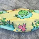 Fabric Face Mask Lily Pad 🐸 Frog Yellow Green Photo 0