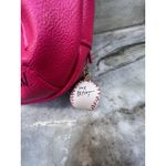 Betsey Johnson Kitsch Hit Me Up White Large Baseball Crossbody Bag NWT Photo 1