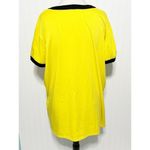 LuLaRoe Liv Wildflower Contrast "Grow Wild Flower" Graphic T-Shirt Yellow 2XL Photo 4